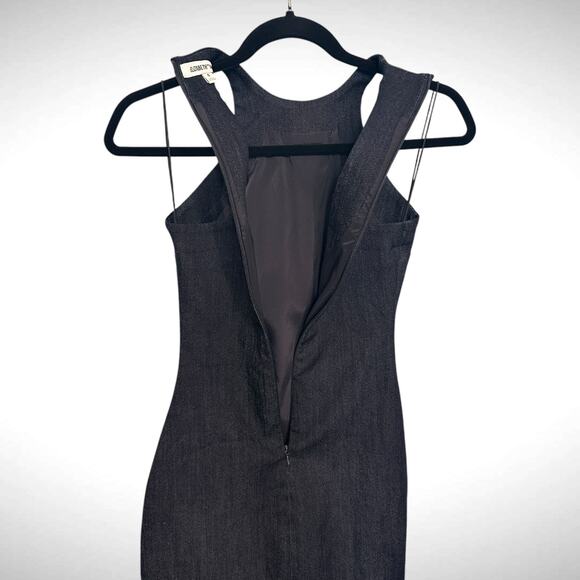 Elizabeth And James Sz 0 Asymmetrical Pencil Short Dress Blue Racerback Cocktail - Picture 7 of 10